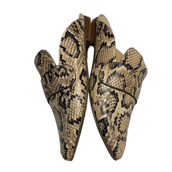 Women’s Slip On en THREAD Snakeskin Darla Mules Size 7 - Picture 5 of 9